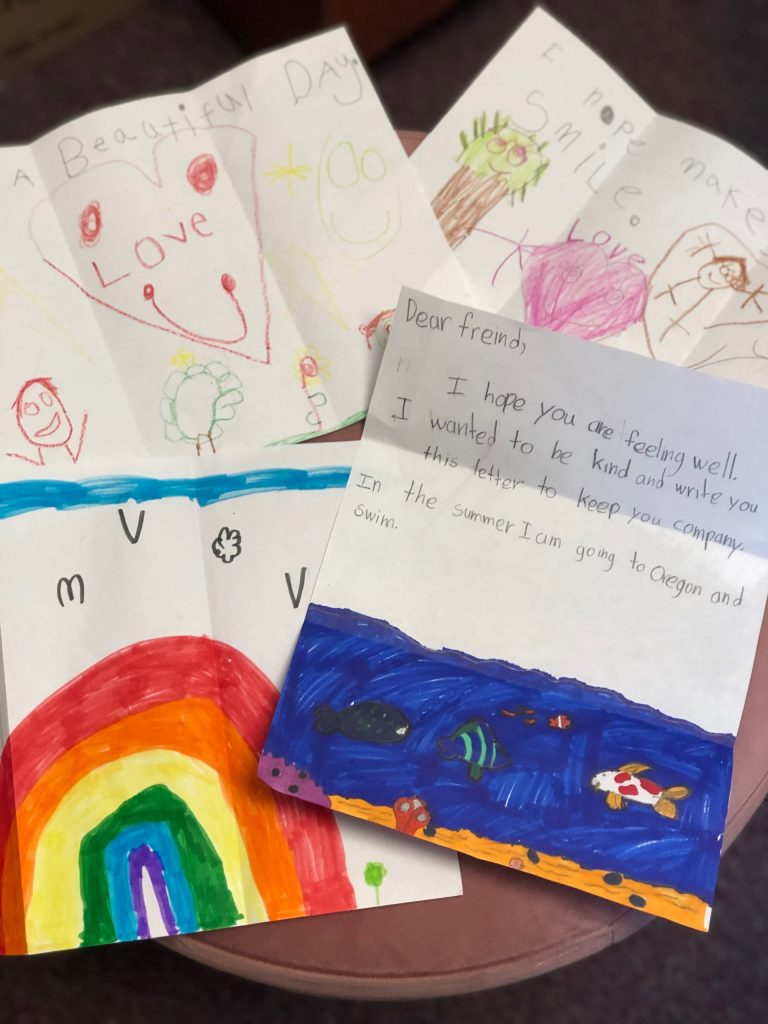 Children's art for seniors